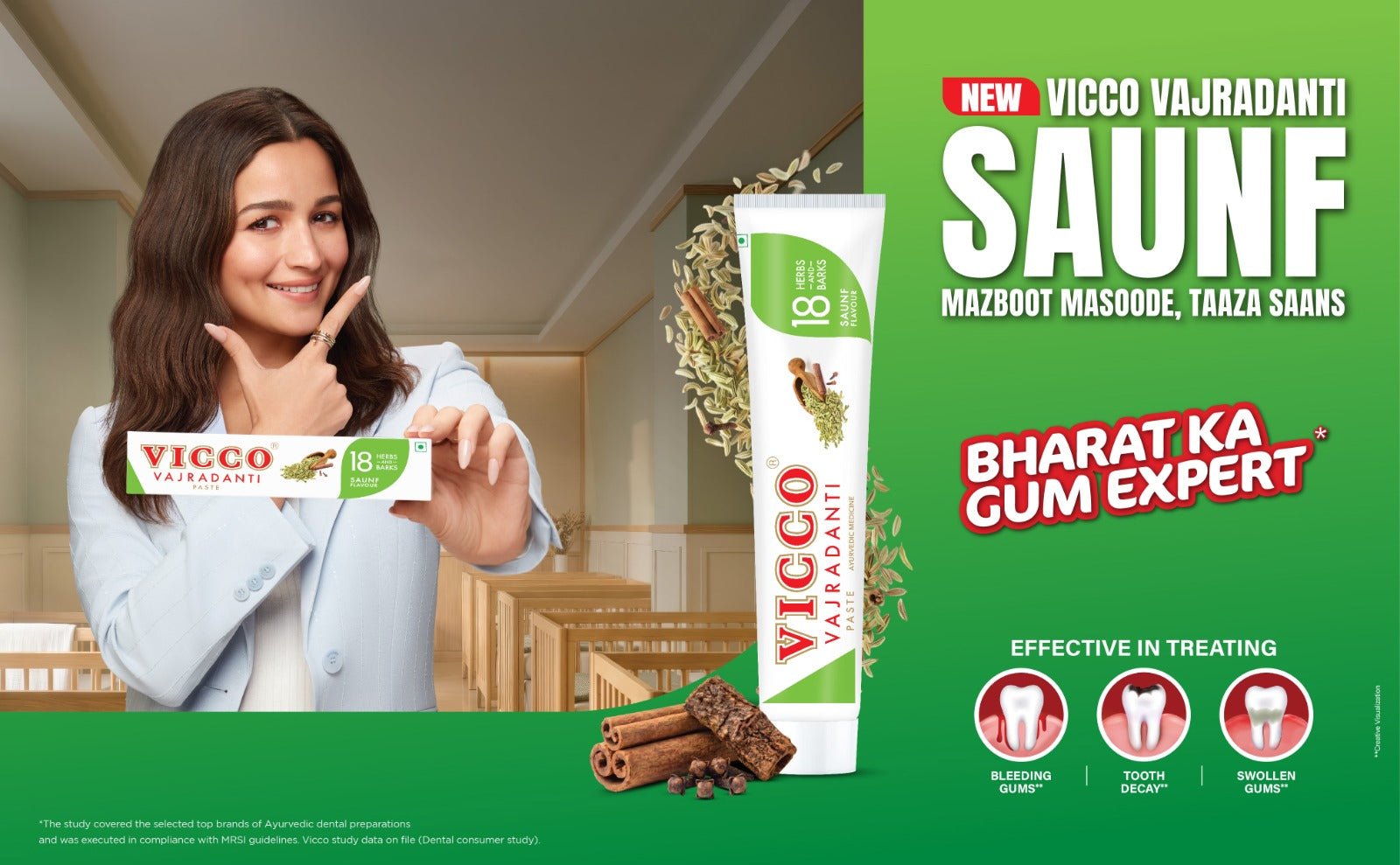 Saunf Aromalı Vicco Vajradanti Ezmesi
