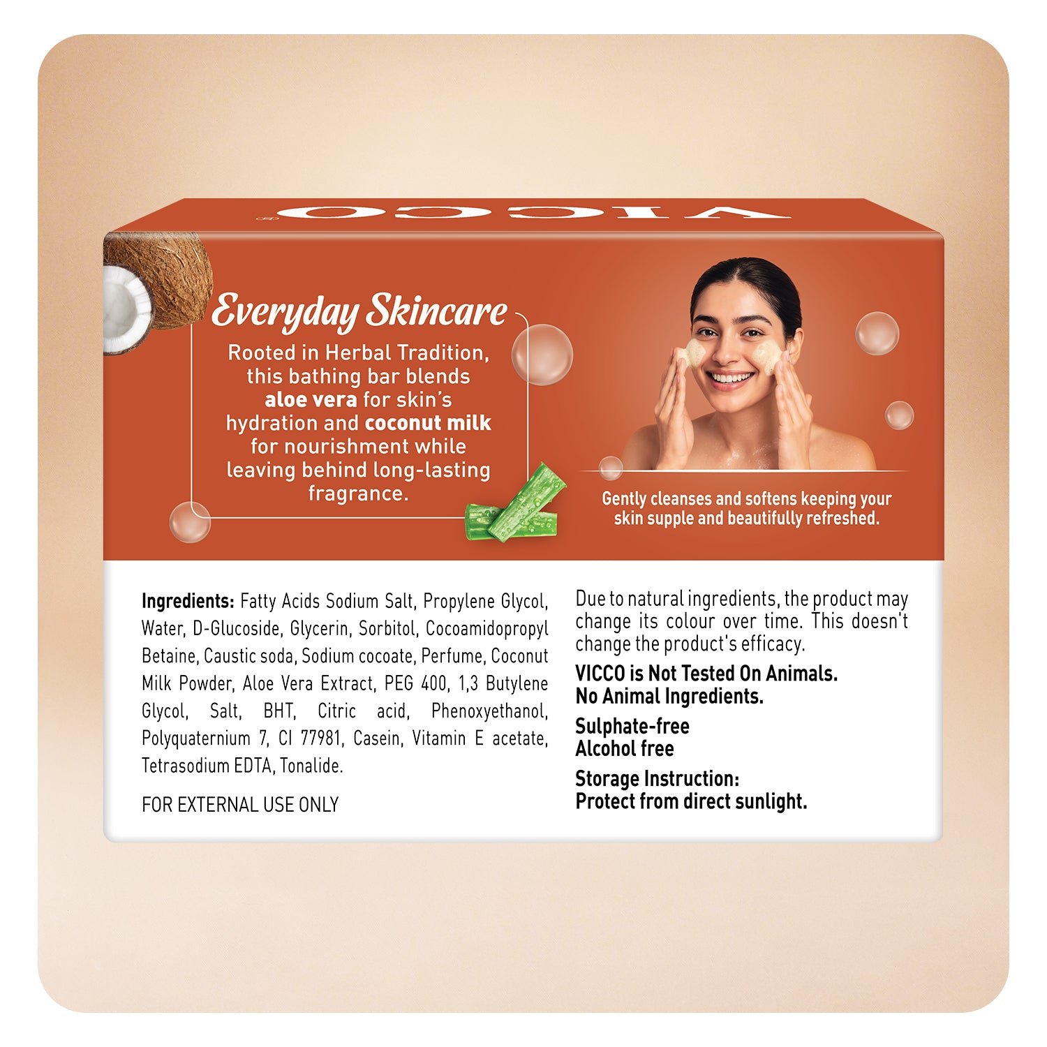 Hindistan Cevizi Sütü Aloevera Banyo Barı