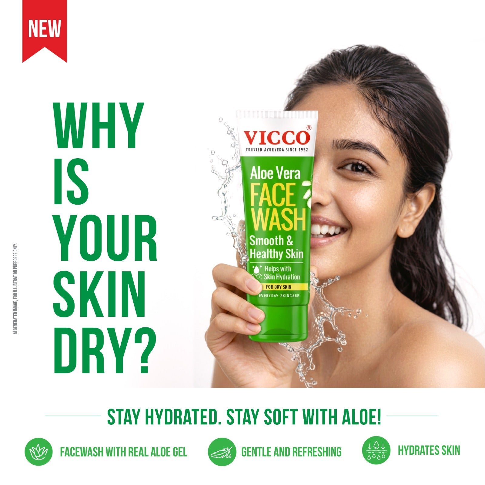 Vicco Aloe Vera Yüz Yıkama