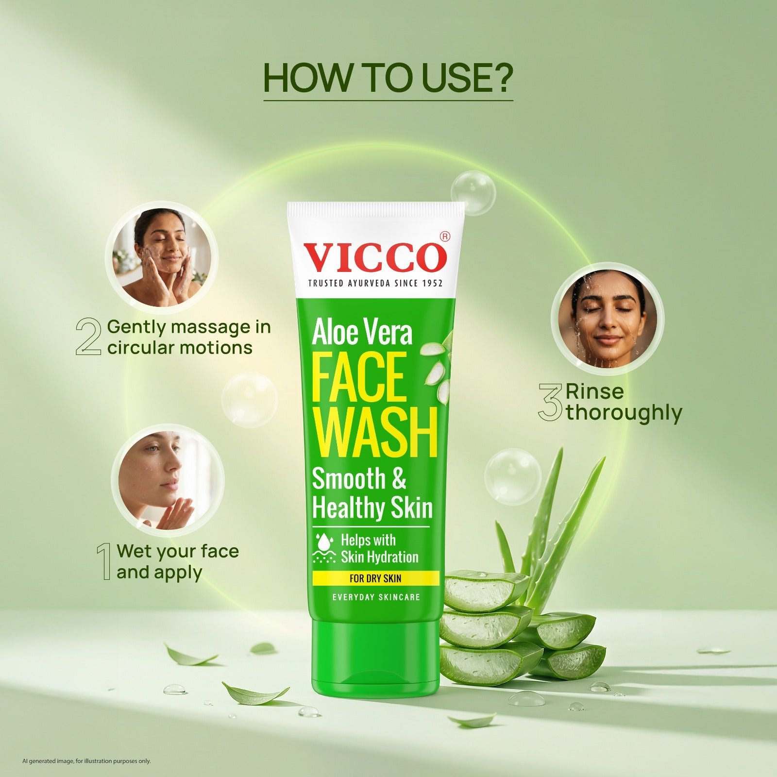 Vicco Aloe Vera Yüz Yıkama